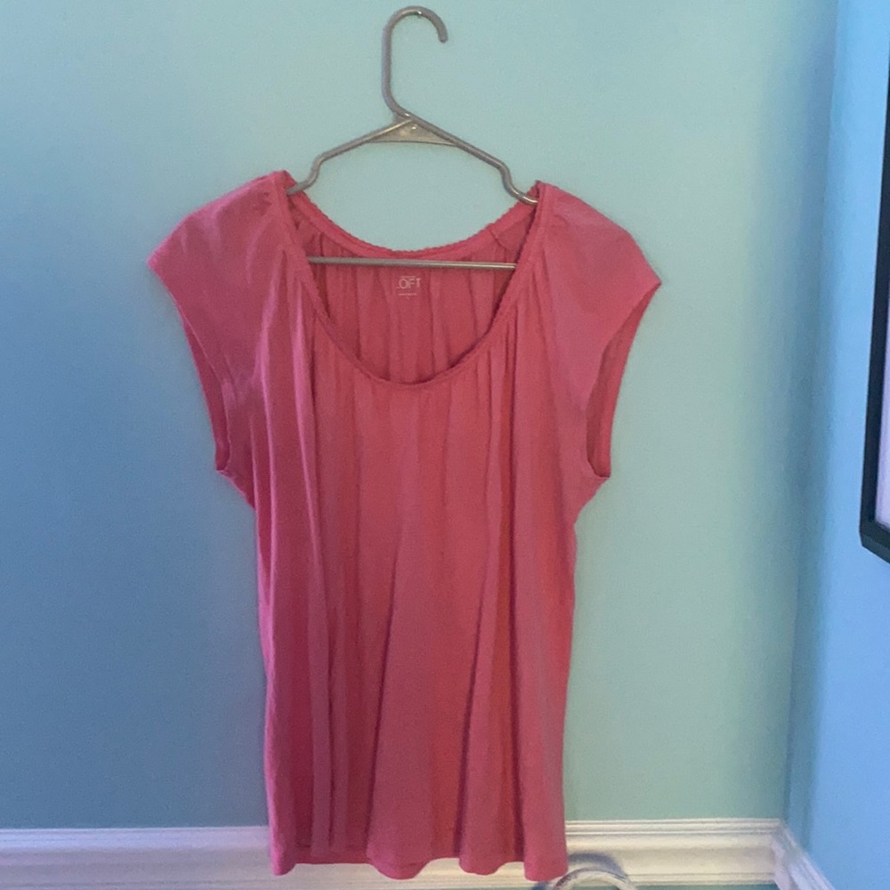 Large Pink Loft x Ann Taylor Shirt